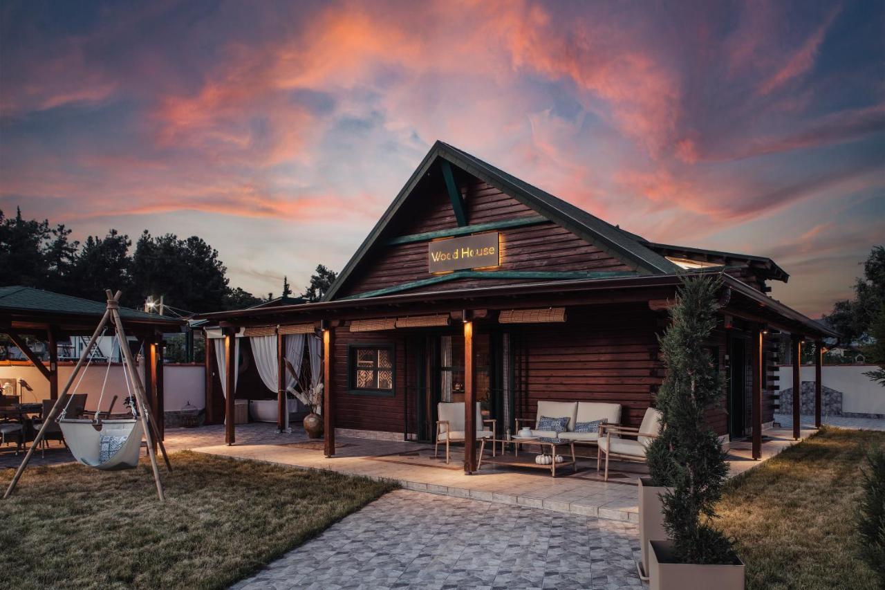 Wood House "Private Spa" Vergia Exterior photo